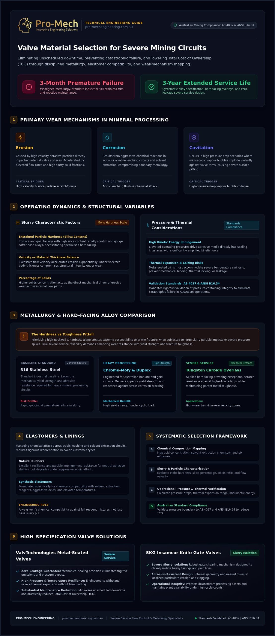 Technical Guide to Valve Material Selection for Mining